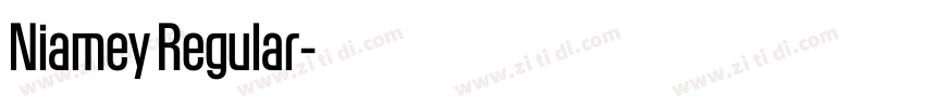 Niamey Regular字体转换 Niamey Regular字体转换